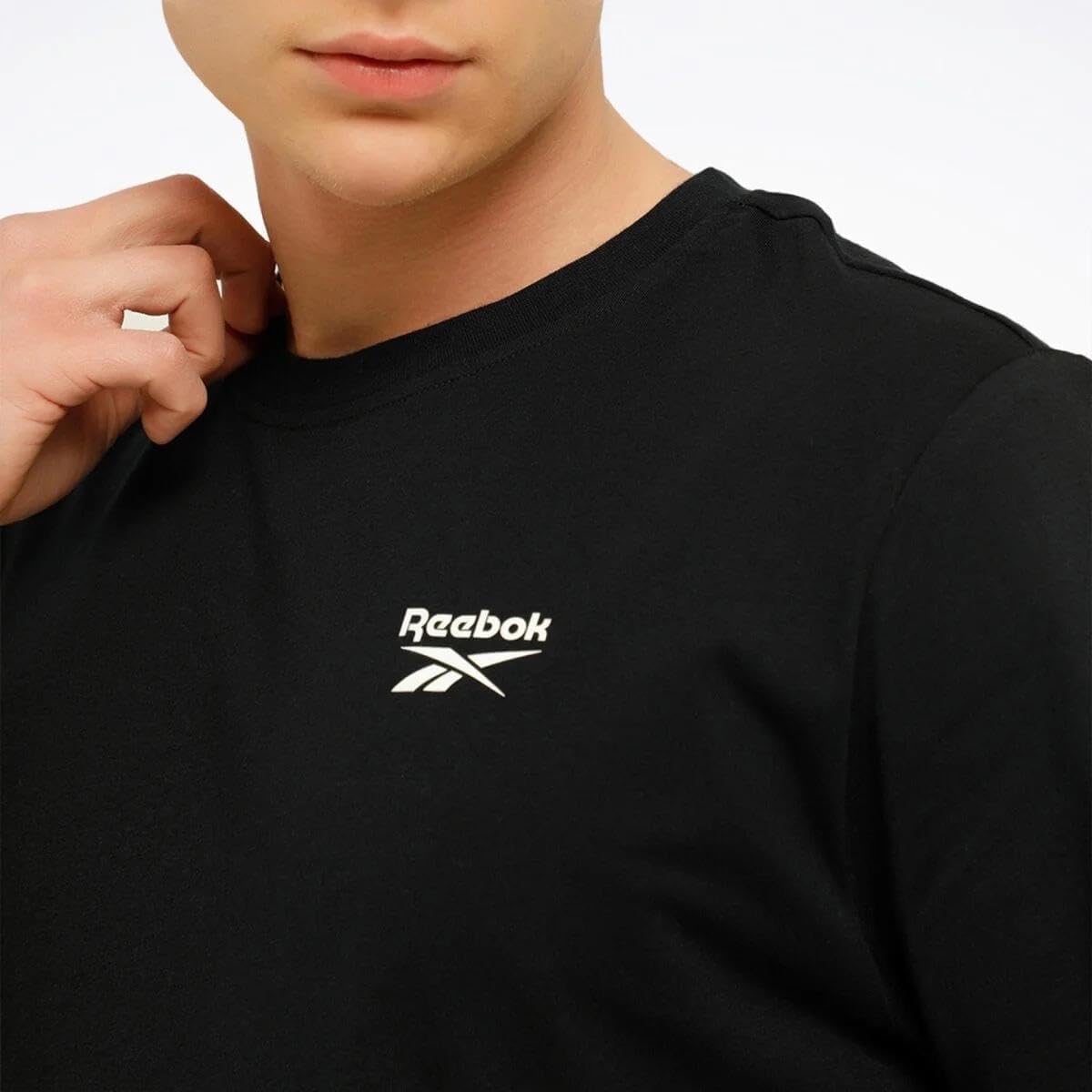Reebok Herren Identity T-Shirt mit Logo auf der linken Brust – Bild 2