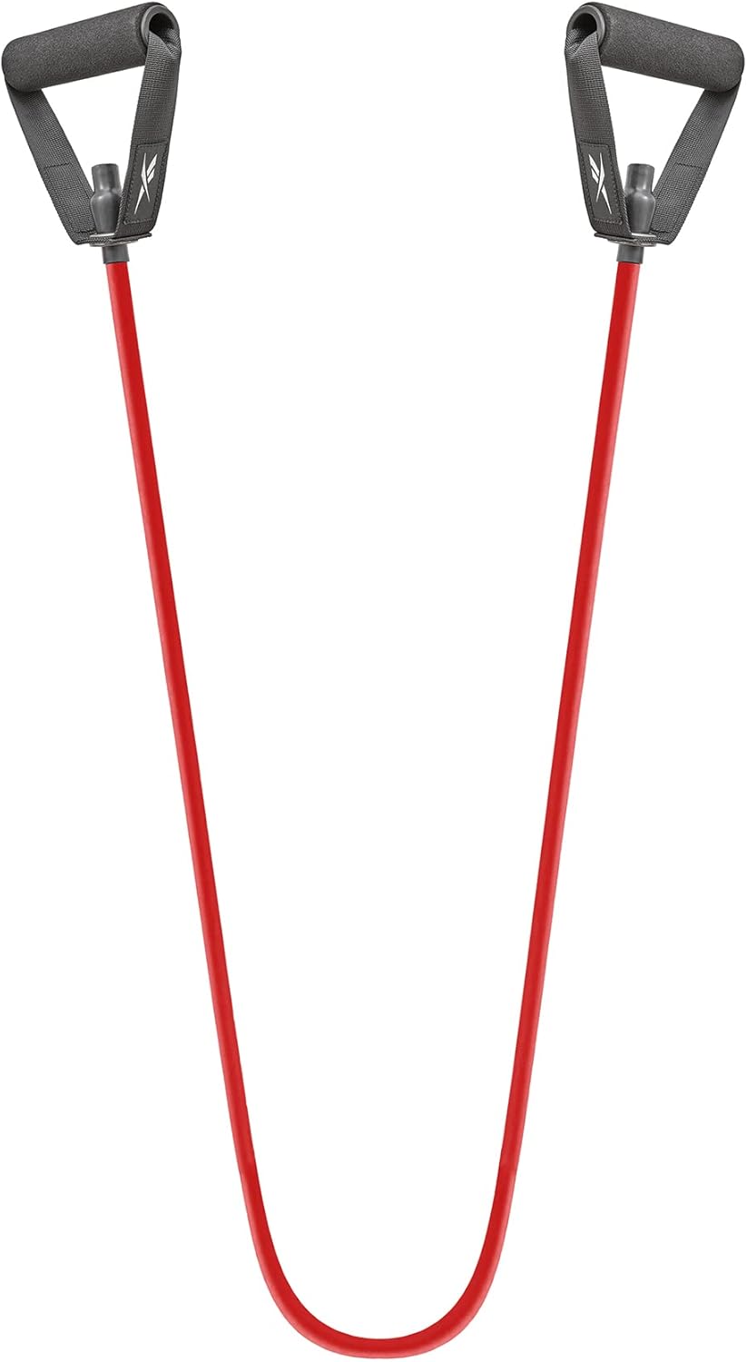 Reebok Unisex-Erwachsene Resistance Tube Medium, Rot, M – Bild 2