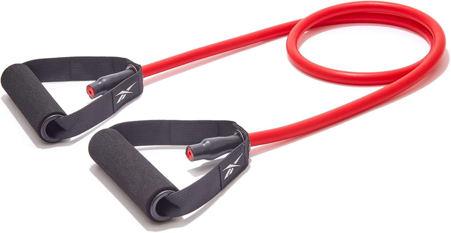 Reebok Unisex-Erwachsene Resistance Tube Medium, Rot, M