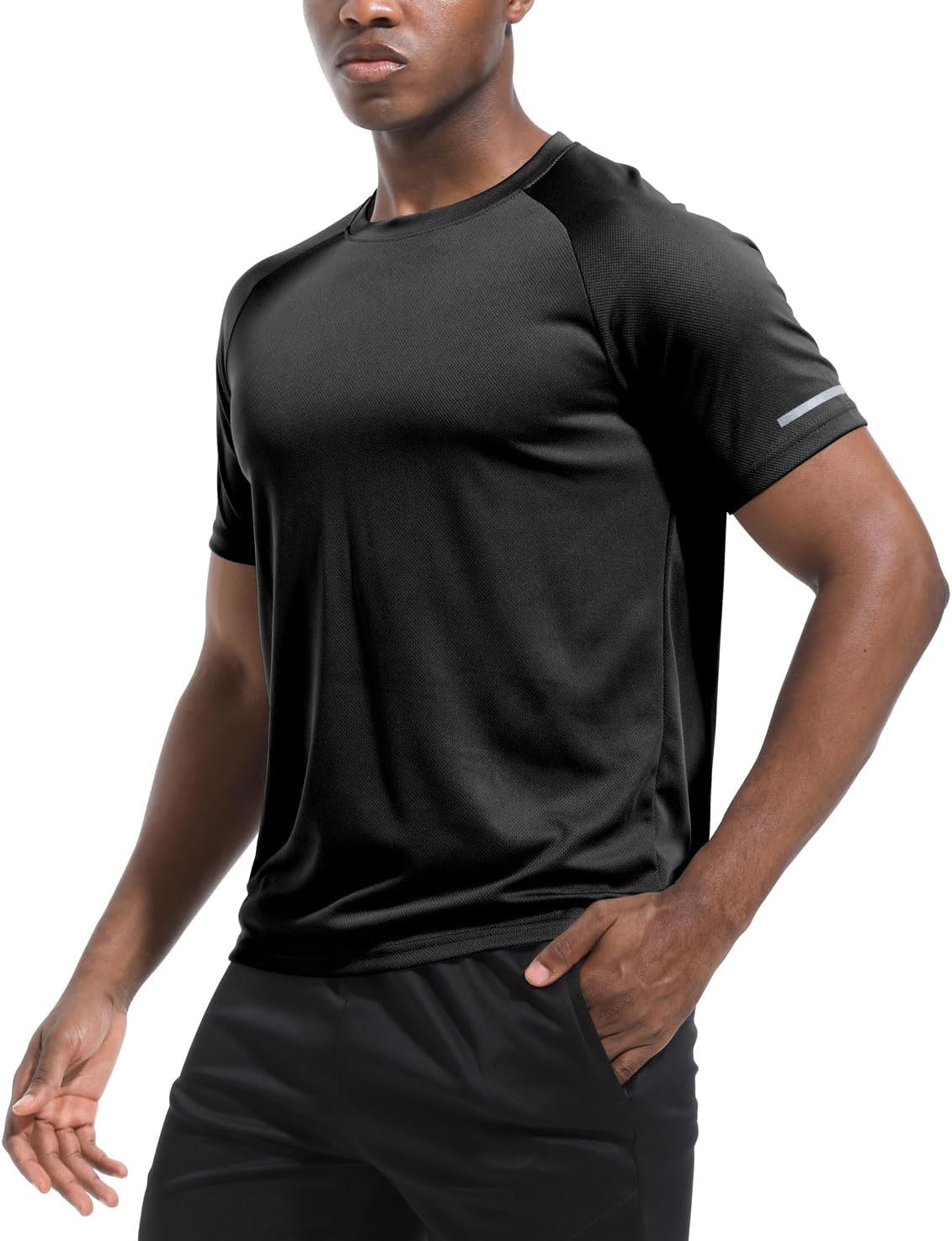 Boyzn Herren Sports T-Shirts Pack von 1, 3 oder 5, kurzärmelige funktionale Lauftop, Schnelltrocknung, atmungsaktives Sporthemd, für Sommerfitness, Training, Wandern, Laufen, Training, Bodybuilding – Bild 2