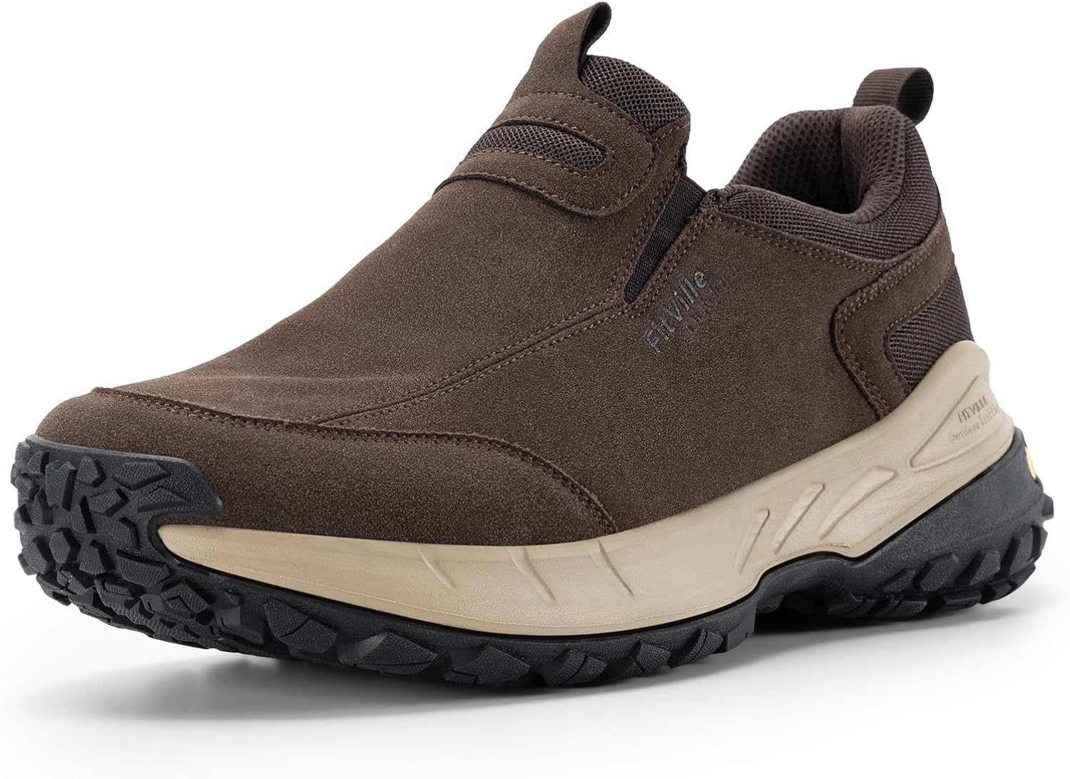 Fitville Wanderschuhe Männer extra breite Trekkingschuhe nicht rutschende Schuhe im Freien, atmungsaktive Freizeitschuhe auf Wanderschuhe breit rutschen – Bild 7
