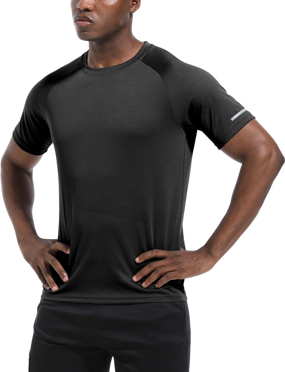 Boyzn Herren Sports T-Shirts Pack von 1, 3 oder 5, kurzärmelige funktionale Lauftop, Schnelltrocknung, atmungsaktives Sporthemd, für Sommerfitness, Training, Wandern, Laufen, Training, Bodybuilding – Bild 3