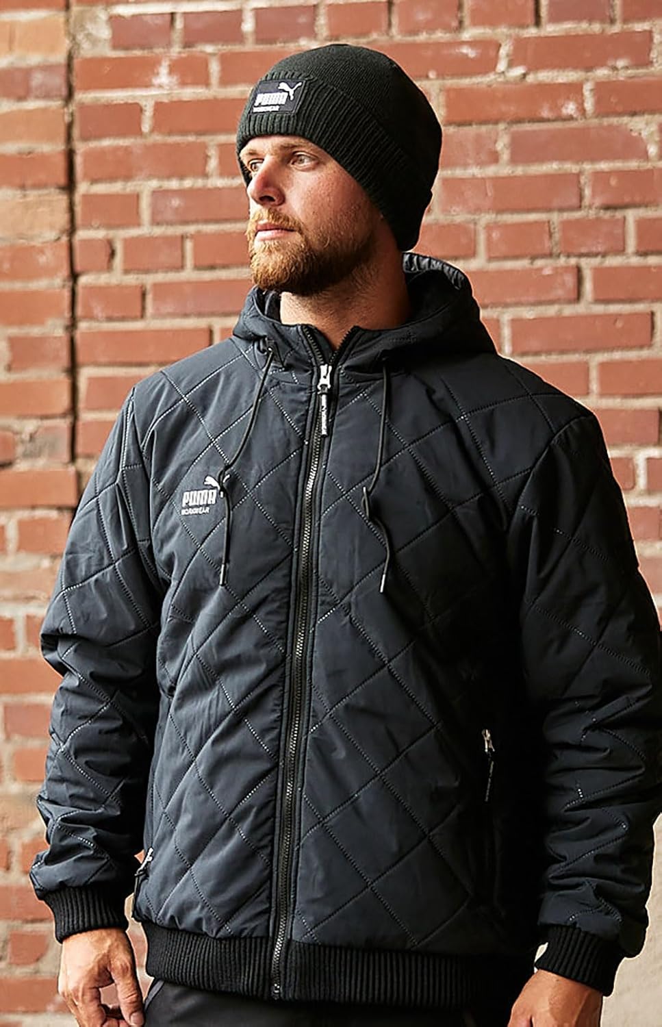 PUMA Work Wear Herren Damen Beanie, Strickmütze, Wintermütze mit integrierter Thermopolsterung für die Ohren – Bild 6