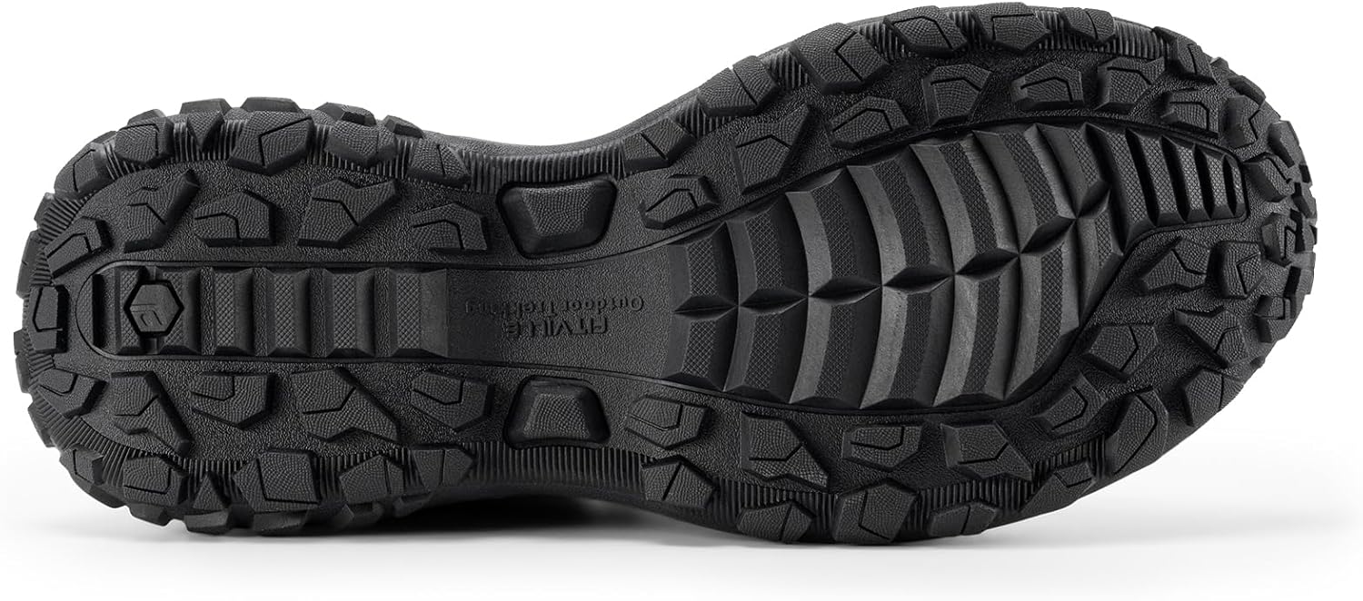 Fitville Wanderschuhe Männer extra breite Trekkingschuhe nicht rutschende Schuhe im Freien, atmungsaktive Freizeitschuhe auf Wanderschuhe breit rutschen – Bild 4