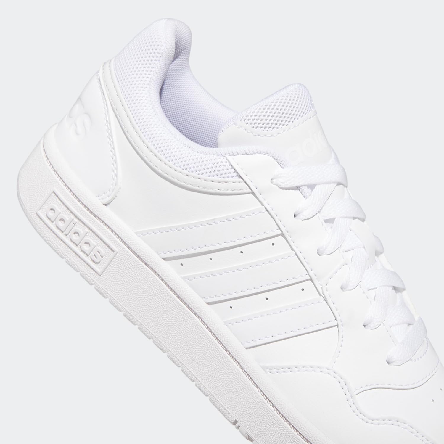 adidas Damen Hoops 3.0 Low Sneaker, Ftwr White Ftwr White Dash Grey – Bild 4