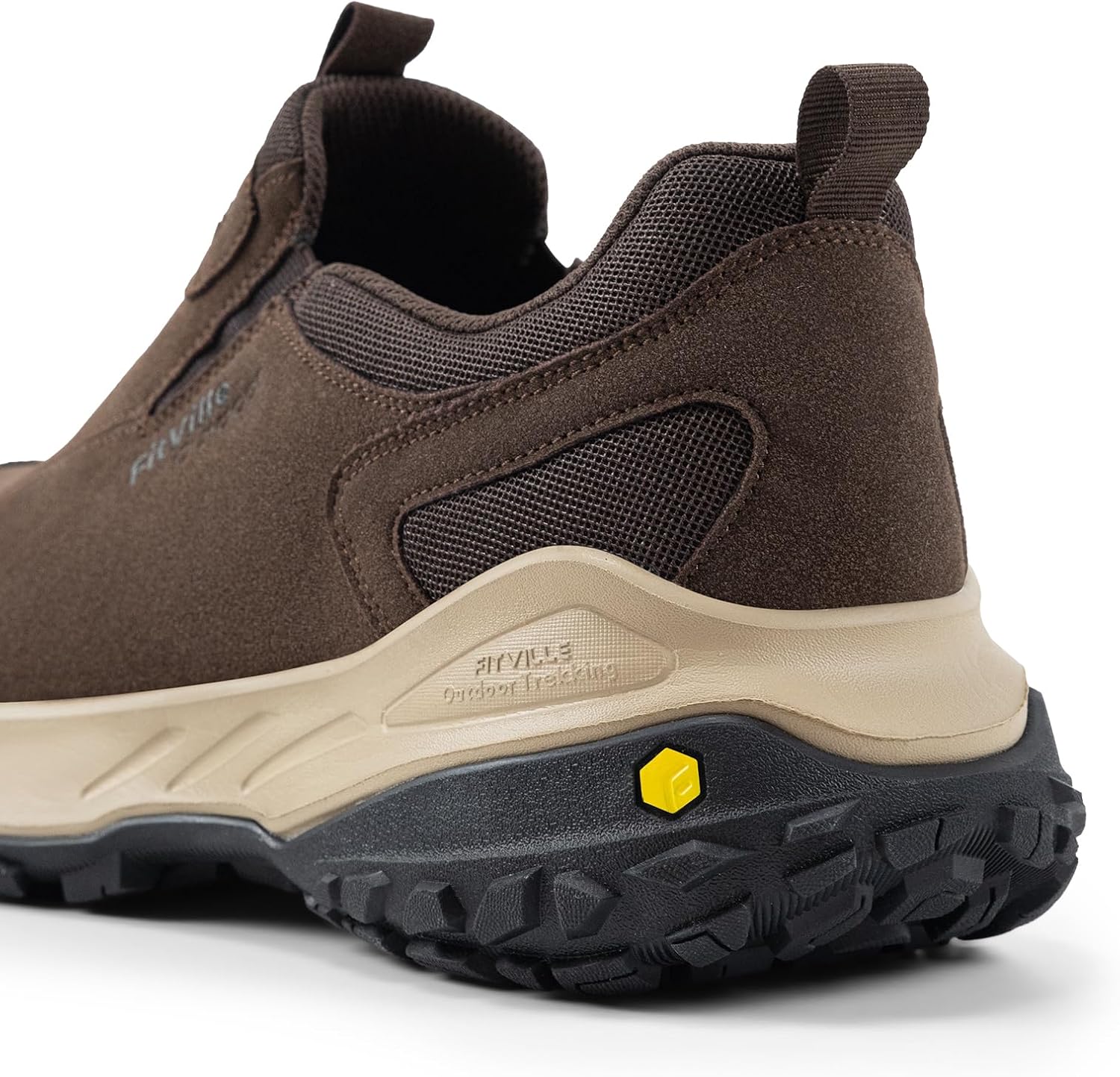 Fitville Wanderschuhe Männer extra breite Trekkingschuhe nicht rutschende Schuhe im Freien, atmungsaktive Freizeitschuhe auf Wanderschuhe breit rutschen – Bild 5