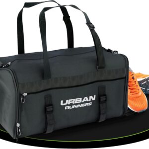 Urban Runners Sports Bag mit Rucksackfunktion, 50 l, 3-in-1-Sport- und Reisetasche, Schwimmbeutel, Fitness-Tasche, Sport-Fitnessstudio, Umhängetasche, Handgepäck, Weekender-Tasche, Männer und Frauen, feuchtes Abteil,