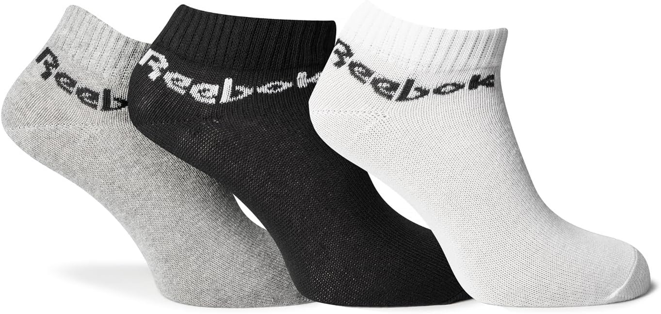 Reebok Unisex Act Core Knöchelsocken, 3er-Pack