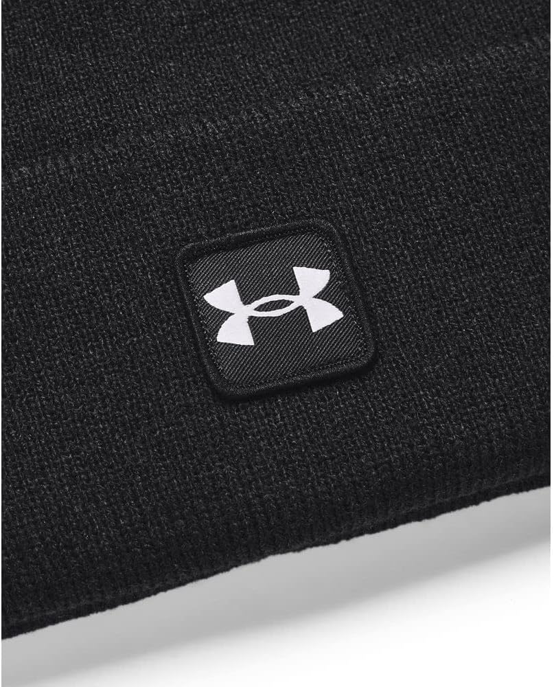 Under Armour Herren-Mütze aus superweichem Rippstrick. Schweißableitende Beanie-Mütze für Wintertraining, Halbzeitmanschette – Bild 3