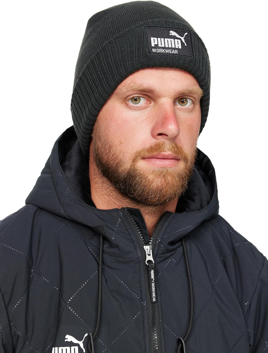 PUMA Work Wear Herren Damen Beanie, Strickmütze, Wintermütze mit integrierter Thermopolsterung für die Ohren – Bild 5
