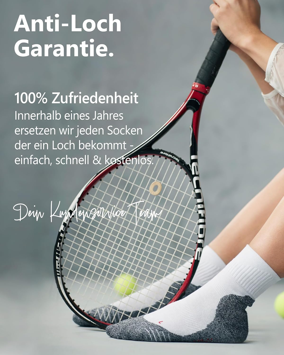 Sportsocken 2/4/8 Paar Viertel-Laufsocken Anti-Blasen-Polsterung Damen & Herren – Bild 4