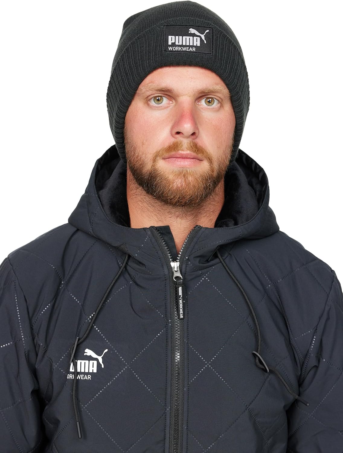 PUMA Work Wear Herren Damen Beanie, Strickmütze, Wintermütze mit integrierter Thermopolsterung für die Ohren – Bild 4