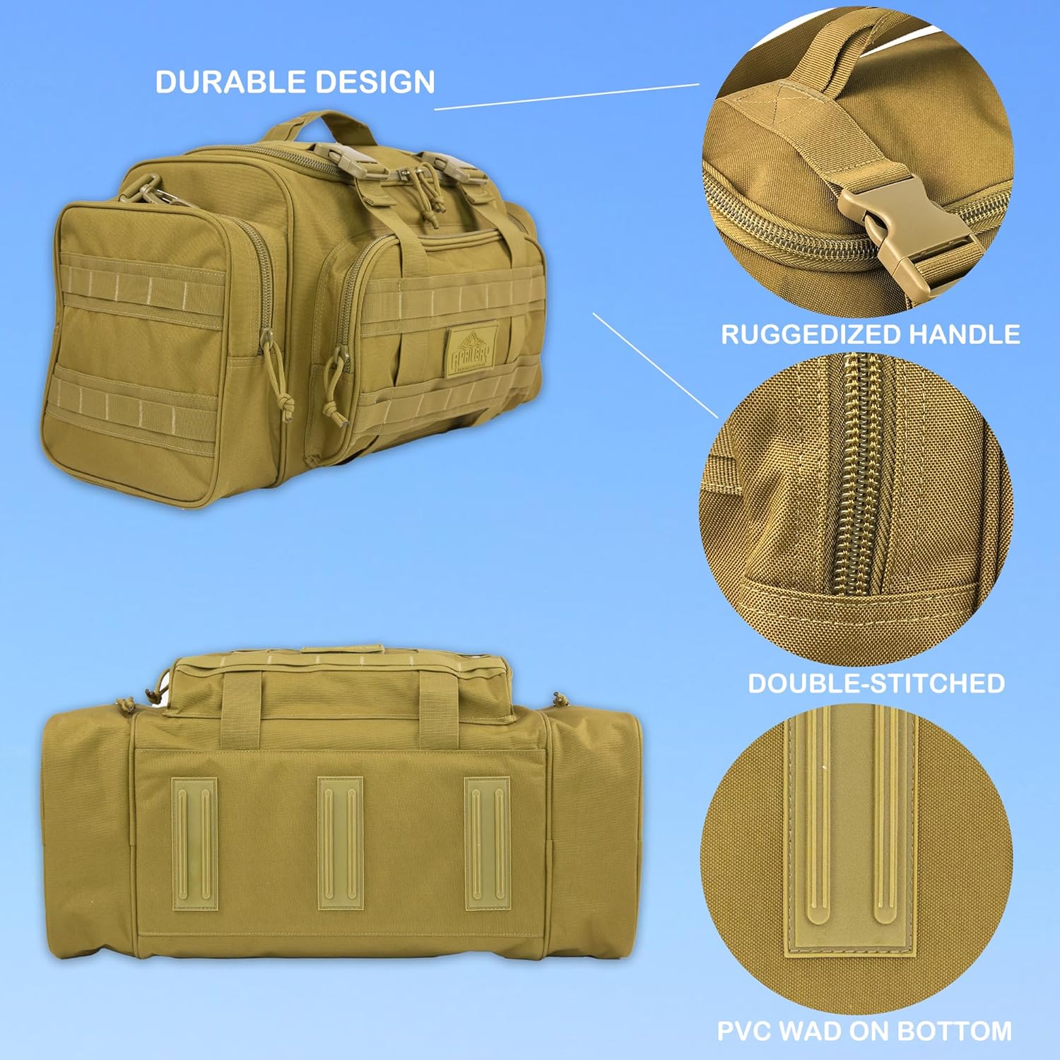 Aprilbay Tactical Series Duffel Bag für Fitness, Reisen, Wandern und Trekking, Sportausrüstung, Jagd & Fischer – Bild 8