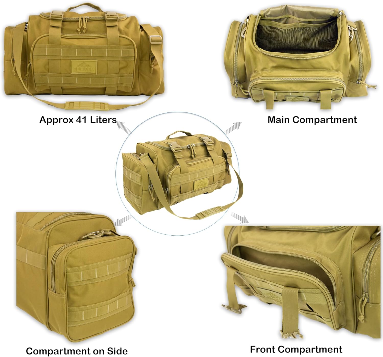 Aprilbay Tactical Series Duffel Bag für Fitness, Reisen, Wandern und Trekking, Sportausrüstung, Jagd & Fischer – Bild 7