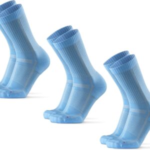 Dänische Ausdauercrew Running Socken (3/5 Paar), Wadenlänge Sportsocken, leichte Komprimierung, atmungsaktiv und gepolstert, Unisex, für Männer und Frauen