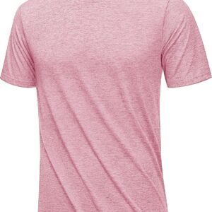 KEFITEVD Herren Funktionsshirt Sport T-Shirts Atmungsaktives Fitnessshirt Schnelltrocknendes Trainingsshirt Rundhals