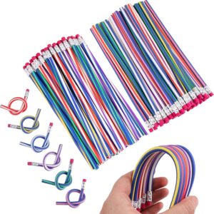 Yiliya 80pcs Biegestifte, farbenfrohe Biegestifte Flexible biegbare Bleistifte biegbare magische Biegestifte für Kinder kleine Geschenke für Jungen Mädchen