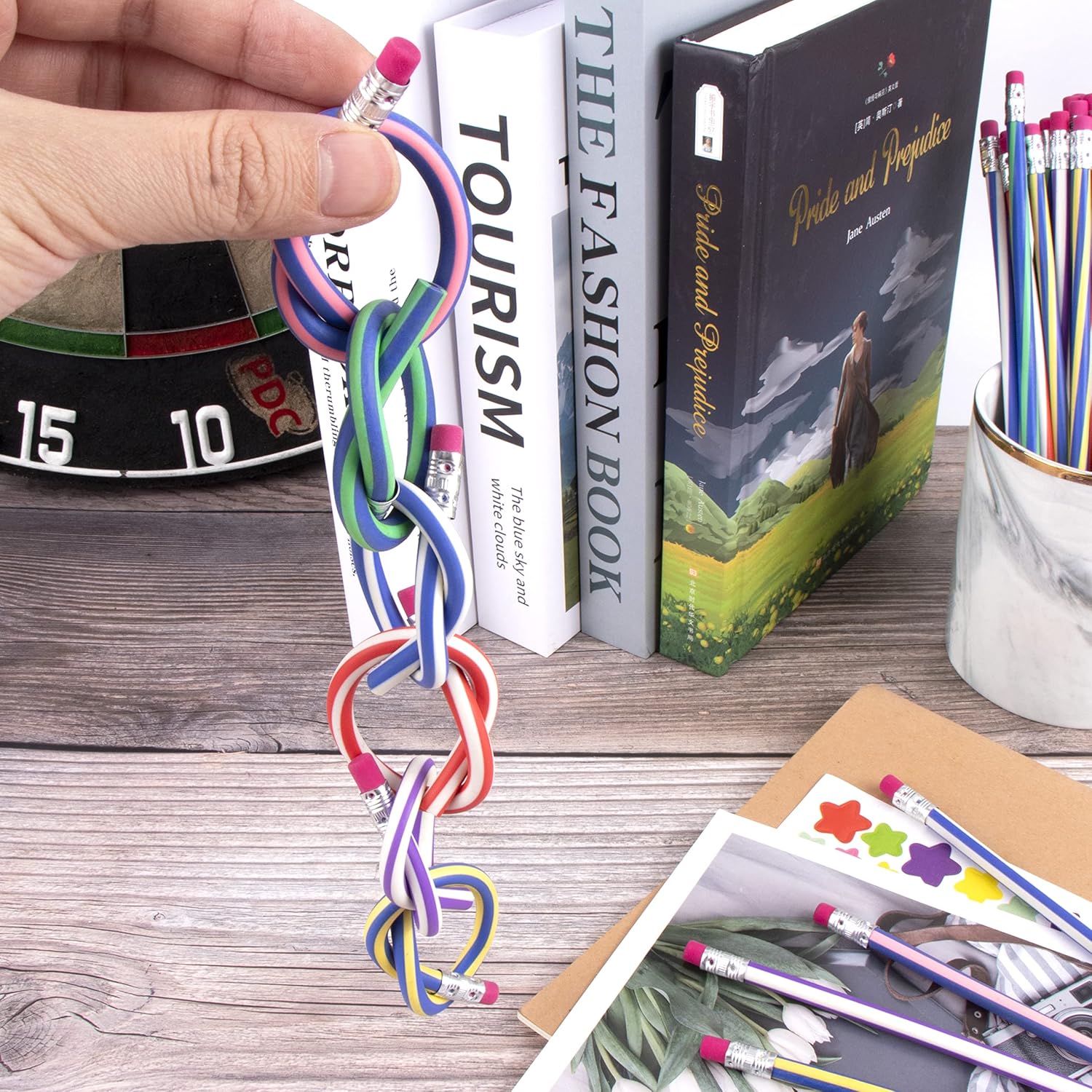 Yiliya 80pcs Biegestifte, farbenfrohe Biegestifte Flexible biegbare Bleistifte biegbare magische Biegestifte für Kinder kleine Geschenke für Jungen Mädchen – Bild 6