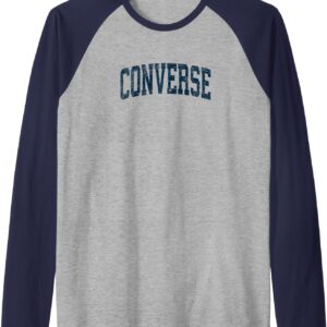 Converse Texas TX Sporty Vintage Navy Raglan, blau
