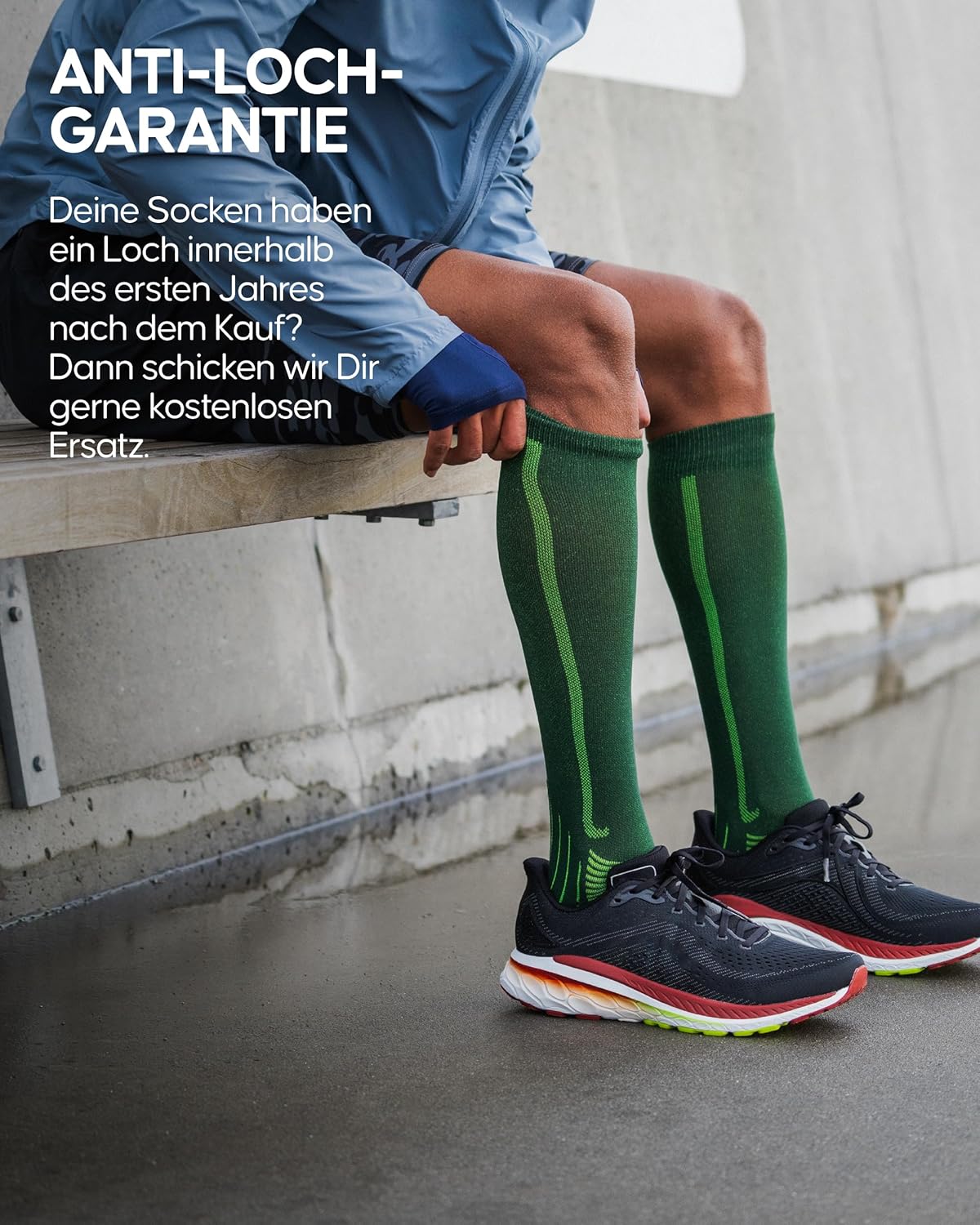 Dänische Ausdauersport-Kompressionsstrümpfe, Unterstützungsstrümpfe, 21-26 MMHG für Männer & Frauen – Bild 4