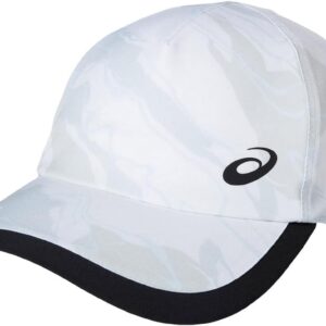 ASICS White Graphic Cap Unisex, Brilliant White, M., glänzend weiß, mittel, weiß glänzend