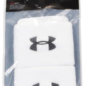 Under Armour 2 x Herren ua weißes 3 -Zoll -Armband