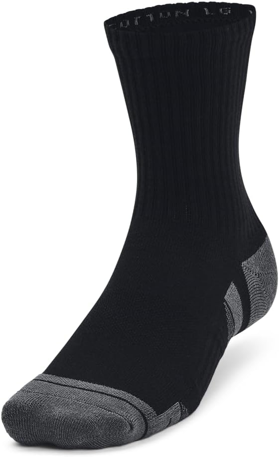 Under Armour Unisex UA Performance Cotton 3p Mid Socken (Packung von 1) – Bild 2