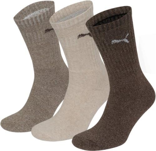 Puma Unisex Crew Sportsocken mit Terry Sole, Pack von 6