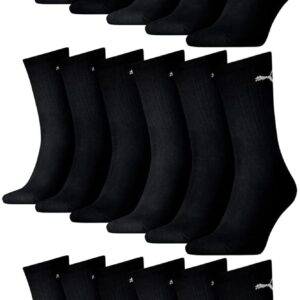Puma 18 Paar Sportsocken / Tennissocken, EU -Größe 35 – 49, Unisex – für ihn und sie