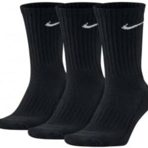 Nike gepolsterte Besatzungssocken Pack von 3, schwarz, weiß