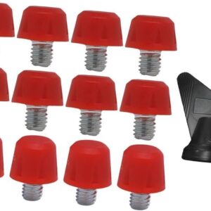 Magideal 12 x Fußballstuhlschuh Ersatzspikes Stabile Nicht-Schlupf-Rasenfußballstiefel Spikes Rugby-Stollen für Sportschuhe