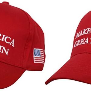 Lsggim Trump 2024 Cap, Make America Great Wieder Baseball Cap Red Trump Election Hut Red Maga Donald Trump Hut 2024 USA Flagge Slogan Baseball Caps Verstellbarer Snapback Präsident USA Baseball Caps