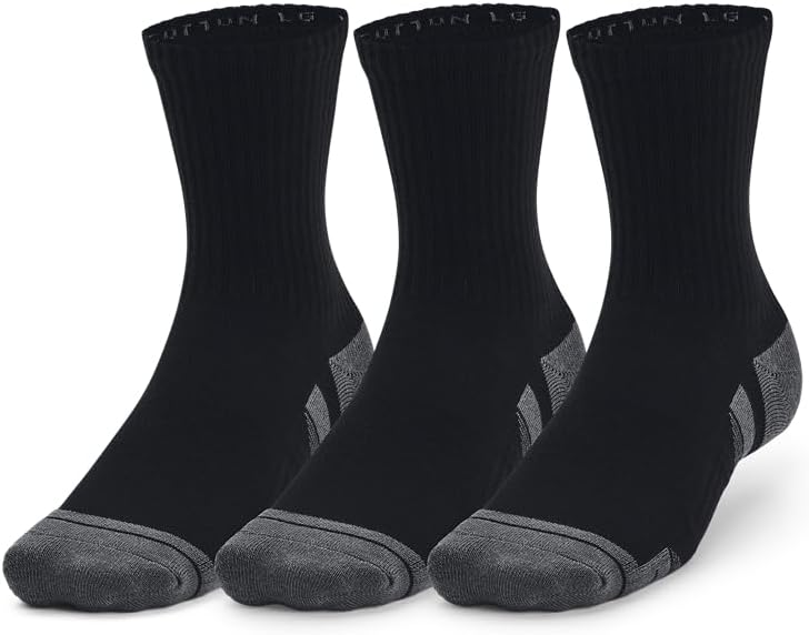 Under Armour Unisex UA Performance Cotton 3p Mid Socken (Packung von 1)