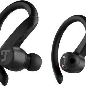 Teufel Airy Sports TWS Wireless In-Ear Sport-Kopfhörer-Bluetooth 5.0, linearer HD-Toner, sprühdicht, händig, Touch Control, Schwarz