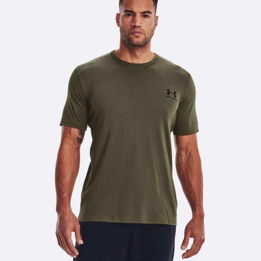 Under Armor Männer Sportstyle linke Brust, Super Soft Herren-Trainingsfitness schnell trockenes grafisches T-Shirt – Bild 3