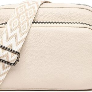 Tiaastap Damen Mobiltelefon Umhängetasche Echtes Leder -Crossbody -Bag Damen -Mobiltelefontasche für Umhängetaschen Frauen kleine moderne Taschen mit breiten Schultergurt und 3 Fächer