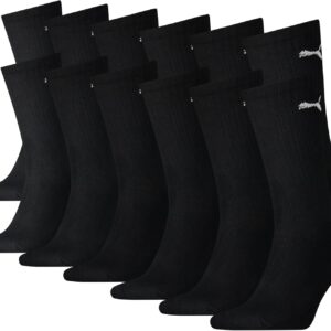 Puma Unisex Crew -Tennissocken, Sportsocken für Männer und Frauen, 6 Paare