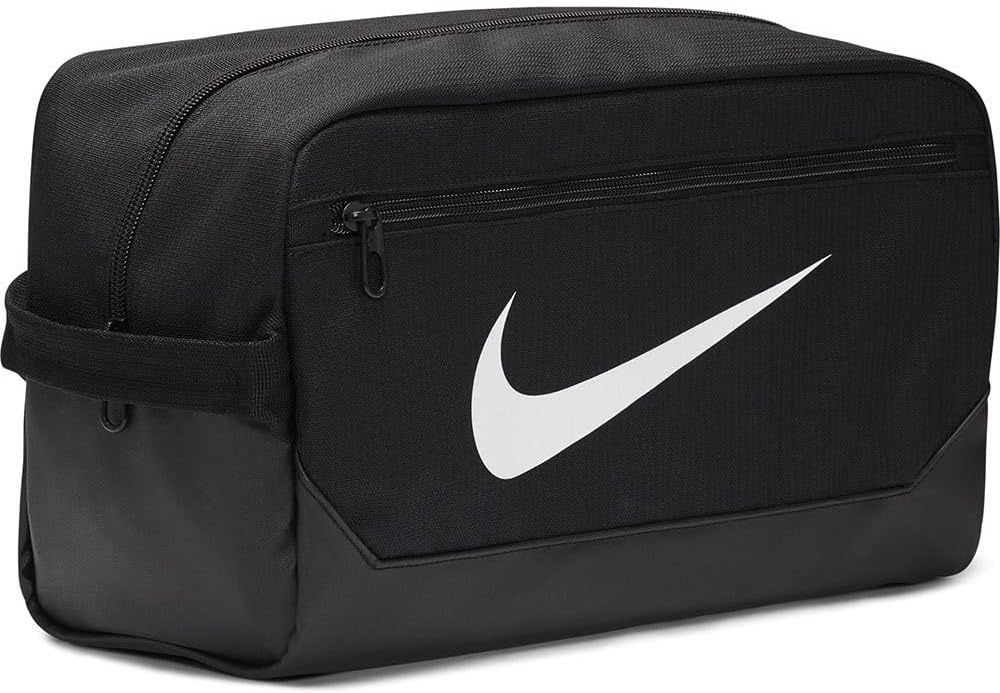 Nike Brasilia Schuhtasche 9,5, Schwarz/Weiß, eine Größe, Fitness/Training – Bild 3