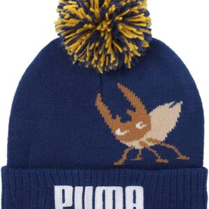 Puma Unisex Baby kleiner Welt Pom Beanie, Blazing Blue, One Size, Blazing Blue