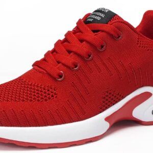 Dannto Frauen Laufschuhe Luft atmungsaktive Trainer schnüren leichte schockfeste Modesportschuhe Outdoor Sporttrainer für Fitnessstudio Jogging Running Basketball Frühling Sommer