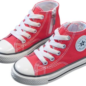 Debaijia Canvas Schuhe Kindertrainer Jungen Laufschuhe Trainer Mädchen Sportschuhe Nicht-Schlupf-Freizeitschuhe Straße Laufschuhe