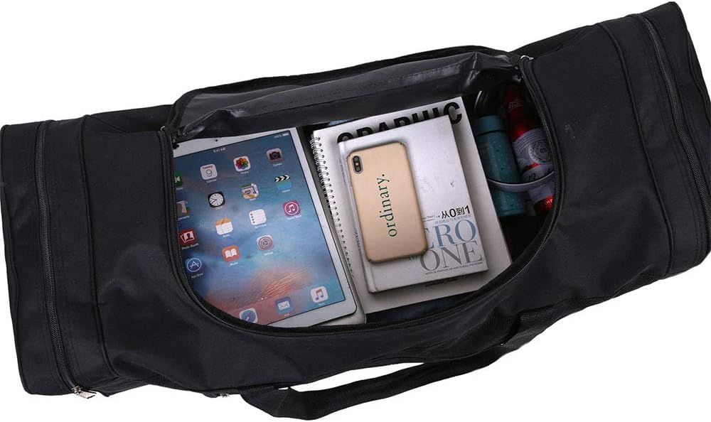 SIPOBUY 80L Faltbarer Reisetasche, Sport -Fitness -Tasche, Schuhfach, Halter, Leicht und wasserdicht, große Kapazität, Unisex, Schwarz – Bild 3