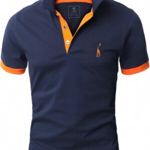 Glestore Polo-Shirt, Kurzarm-Sommerhemd für Männer