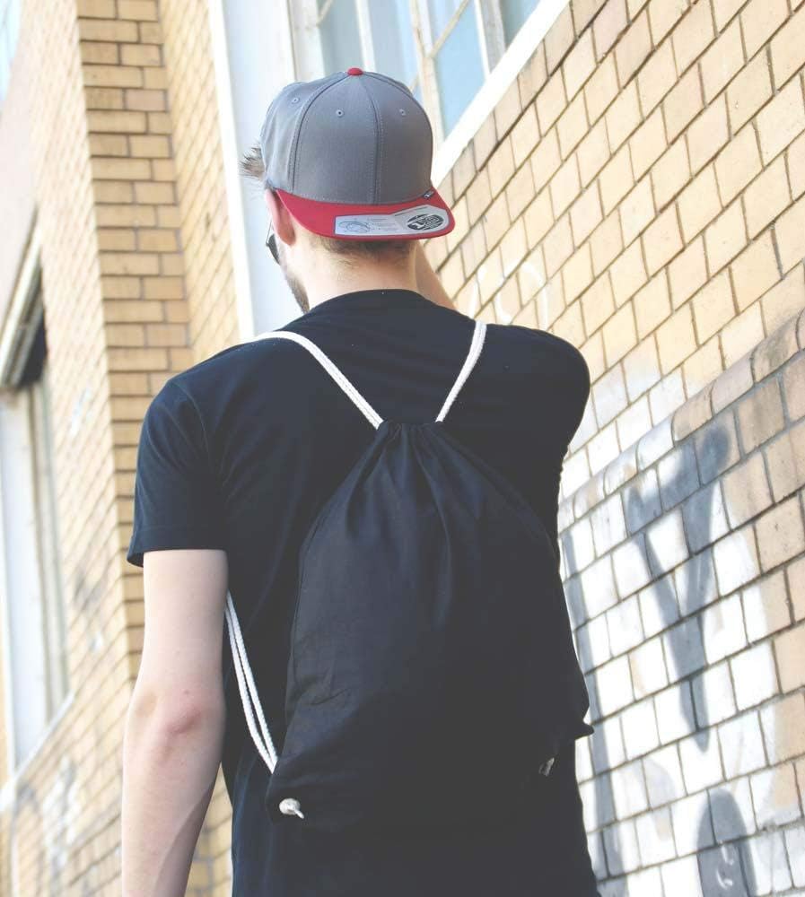 Turnbeutellebe® -Fitnessbeutel mit Löwenzahnmotiv - Baumwollschwarz - Sportsack - Rucksack - Stofftasche - Fitnessstasche - ca. 12 Liter - 37 x 46 cm, schwarz – Bild 2