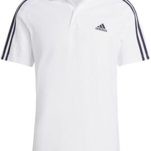 Adidas Herren Essentials Piqué besticktes kleines Logo 3-Streifen Polo-Hemd-Polo-Shirt (Kurzarm) (1er Pack)