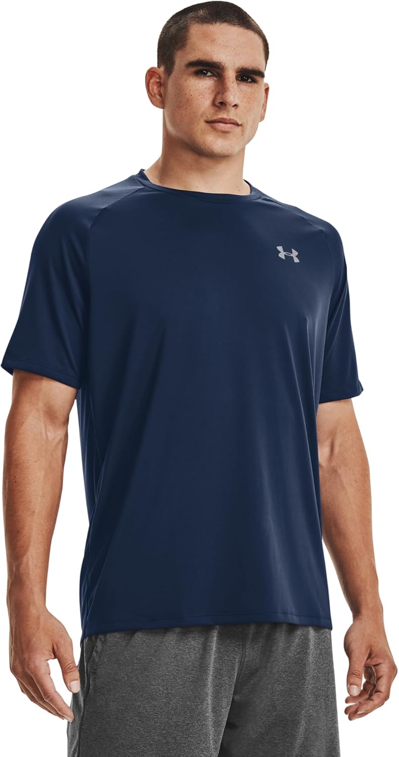 Under Armour Herren Tech 2.0 Kurzärärmelte leichte und atmungsaktives Sport-T-Shirt, Fitnessstudio-Kleidung mit Anti-Odour-Technologie (Packung von 1) – Bild 2