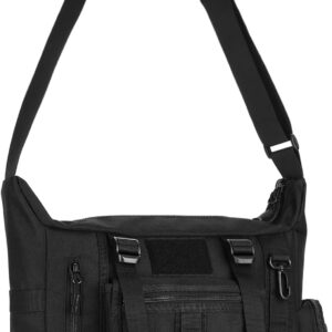 Huntvp Taktische Umhängetasche Military Crossbody Bag Sling Bag Wasserabweisende Umhängetasche Messengerbeutel Aktentasche mit verstellbarer Schultergurt im Freien