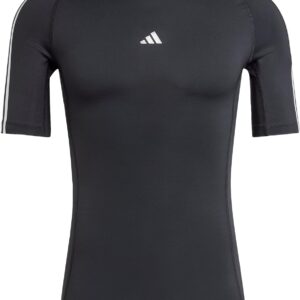 adidas Herren-Techfit-Training 3-Stripes-T-Shirt Kurzarm T-Shirt