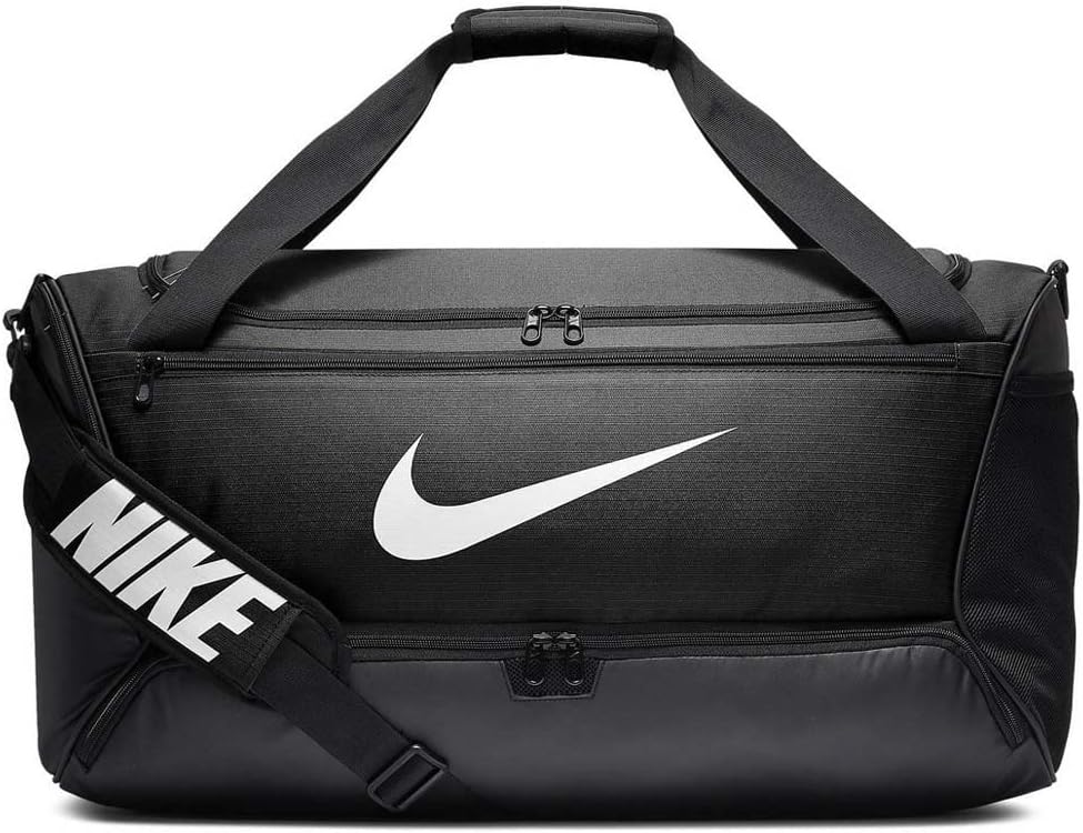 Nike Brasilia (mittel) Trainingsbeutel, Schwarz/Weiß, 64 x 30 x 30 cm