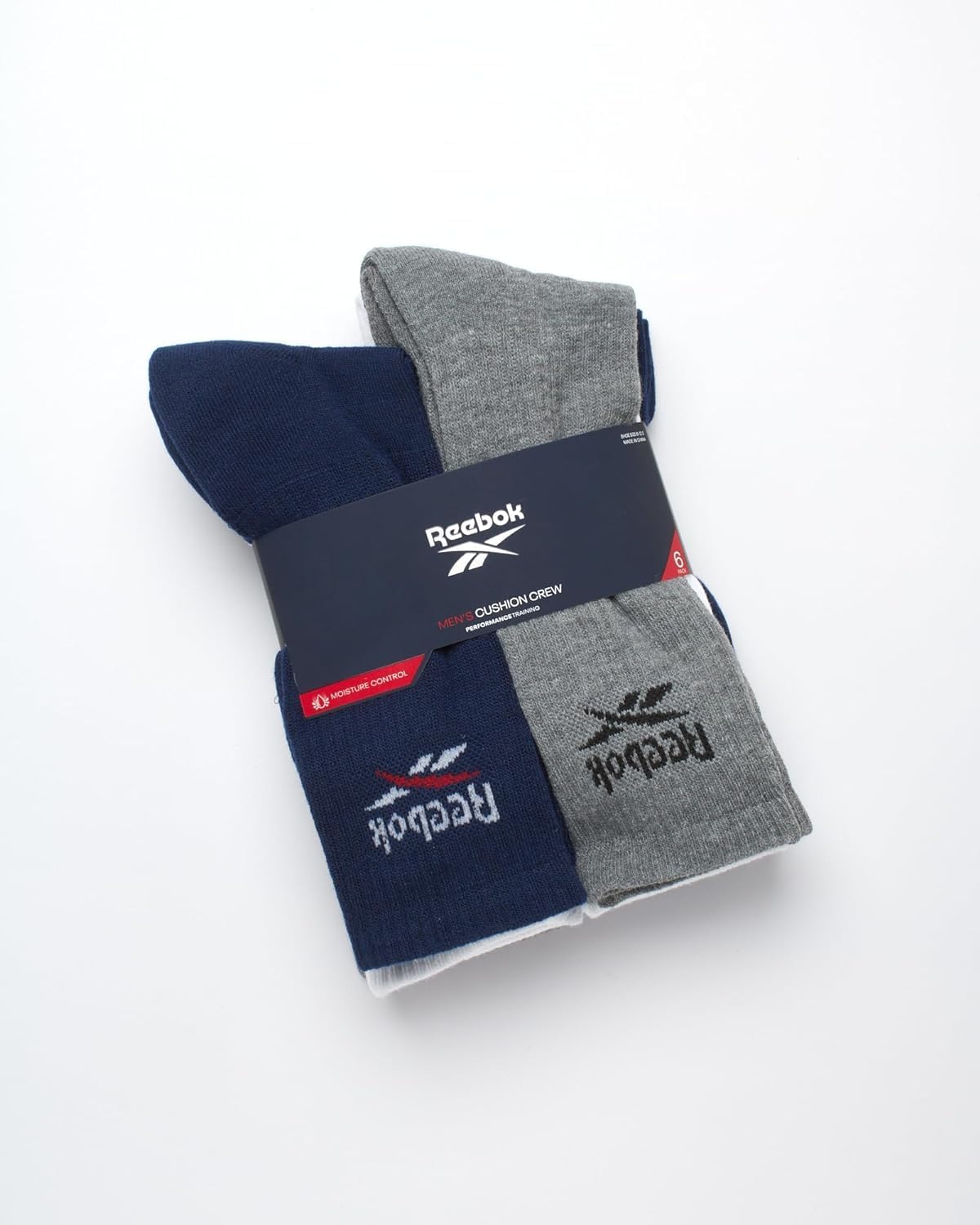 Reebok 5 Pack -Herren gepolstert bequeme sportliche Leistungssocken gepolstert – Bild 2